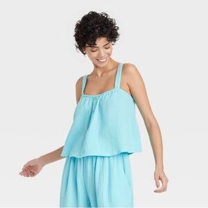 Target Women's Light Blue Top